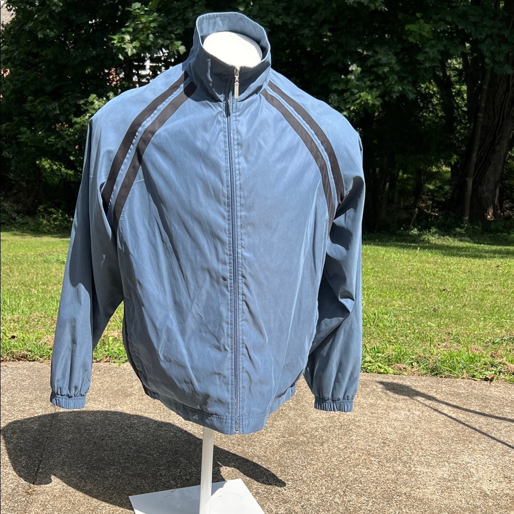 EUC Weatherproof Men's Blue Warm up suit w/ Windbreaker & Pants